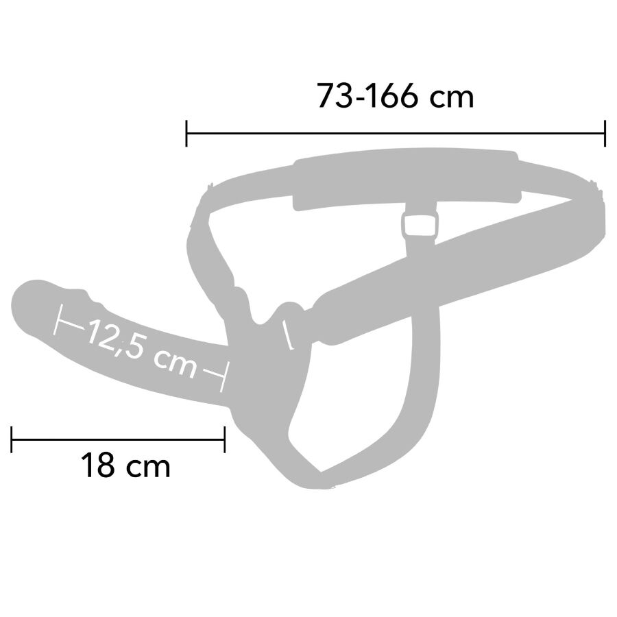 Guaina per pene Inferno vibrante Strap-on 18 cm di Hidden Desire, immagine 2