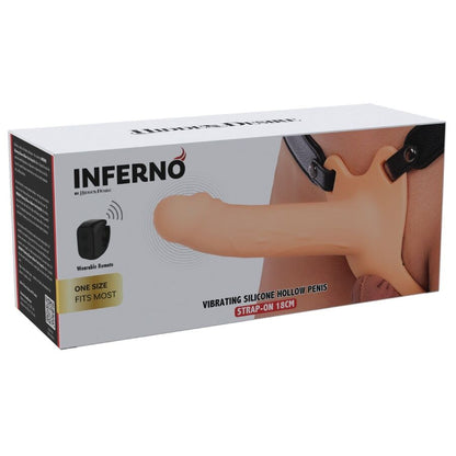 Guaina per pene Inferno vibrante Strap-on 18 cm di Hidden Desire, immagine 8