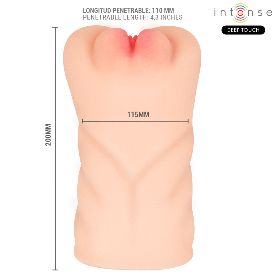 Masturbatore Aginale Krista con aspirazione, vibrazione ed effetto vocale 1,2 kg di Intense Deep Touch, immagine 5