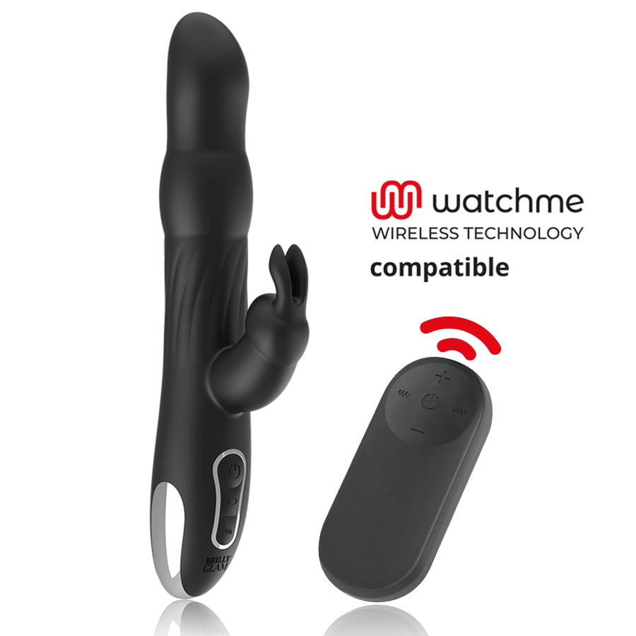 Vibratore rabbit Moebius e rotatore e telecomando watchme di Brilly Glam
