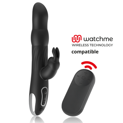 Vibratore rabbit Moebius e rotatore e telecomando watchme di Brilly Glam