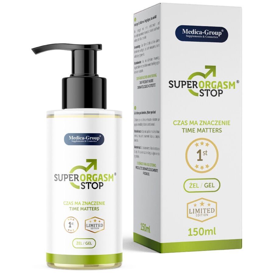 Gel intimo Super orgasm stop uomo 150 ml di Medica Group