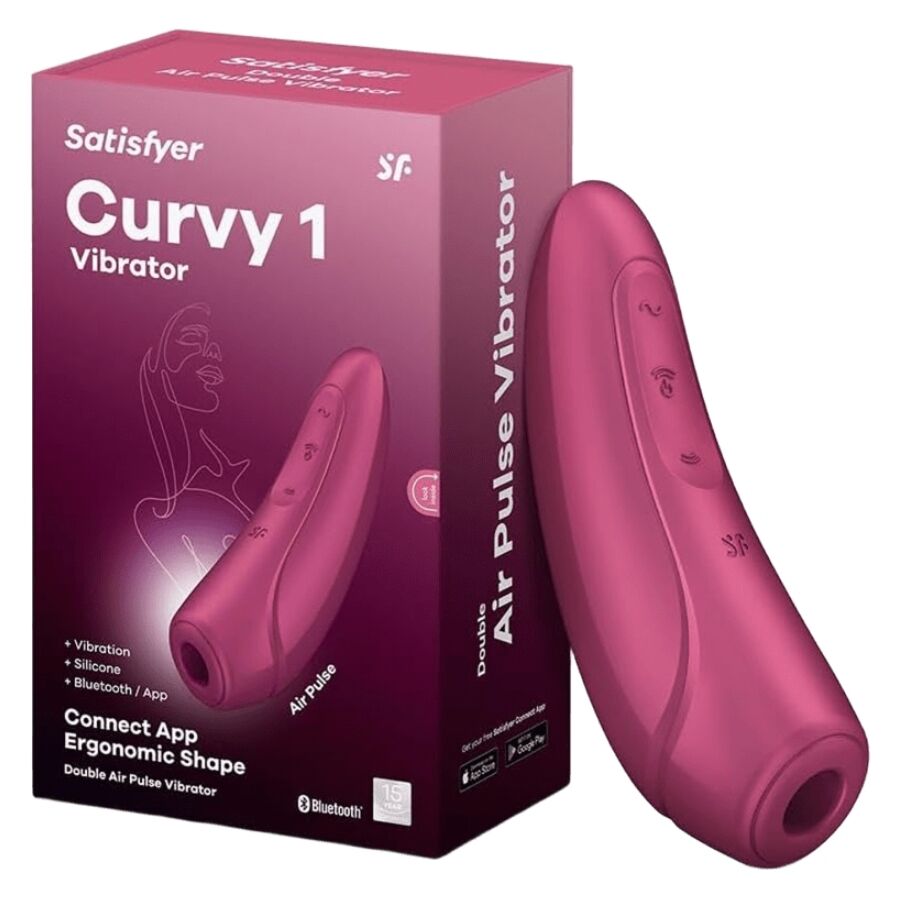 Sex toy curvy 1 rosso rosa di Satisfyer