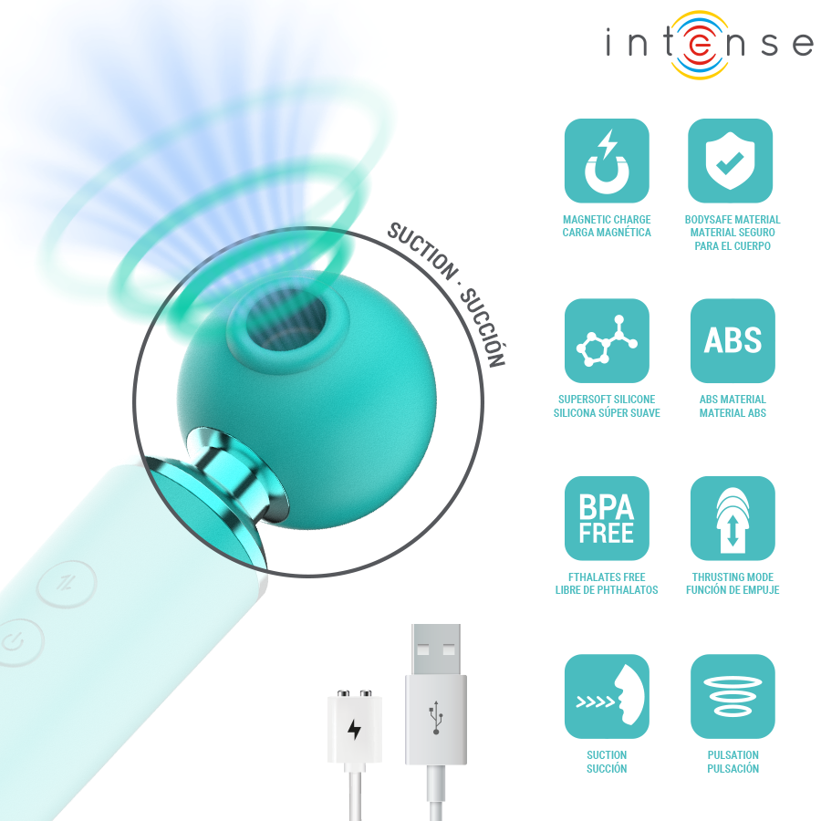 Hamby aspiratore multifunzione con aspirazione e vibrazione di Intense, immagine 5