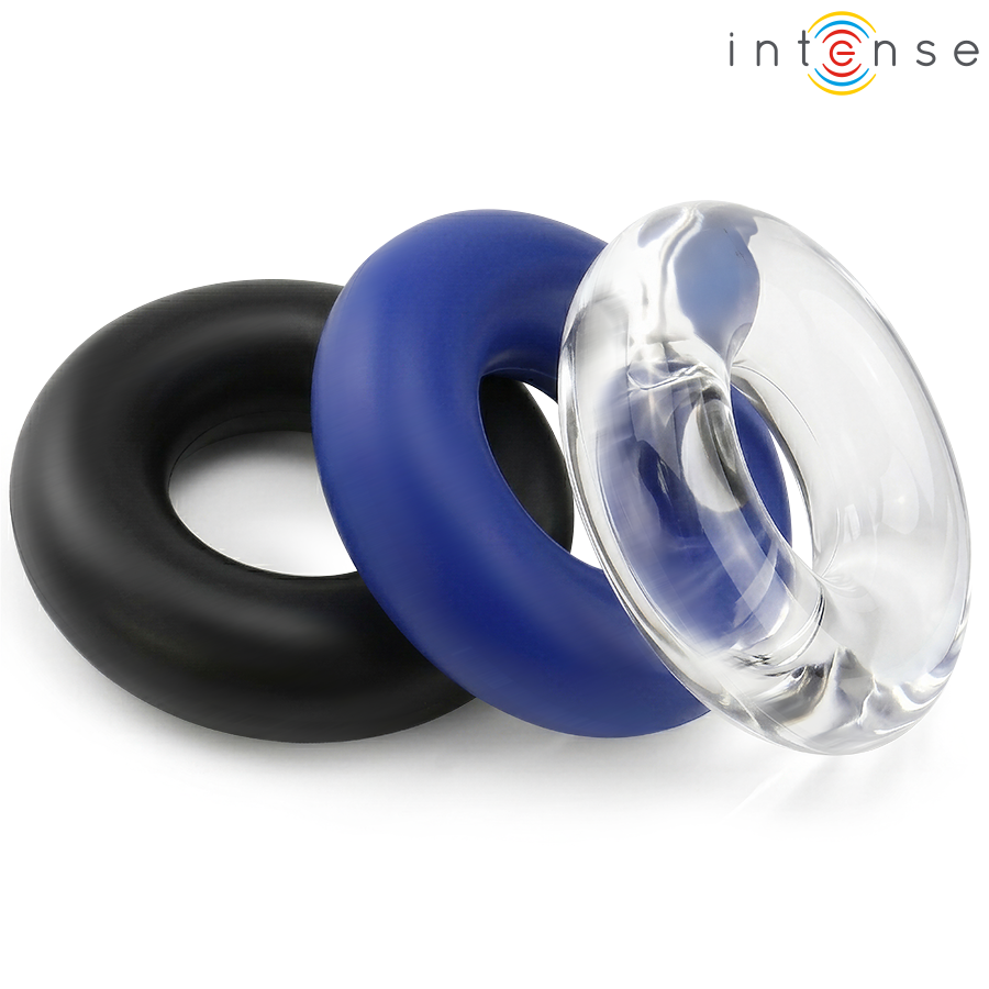 Set di 3 anelli per pene Wick, vari colori di Intense, immagine 4