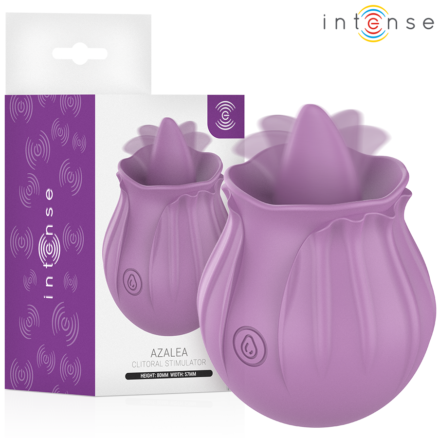 Azalea fiore stimolazione del clitoride con 10 vibrazioni viola di Intense