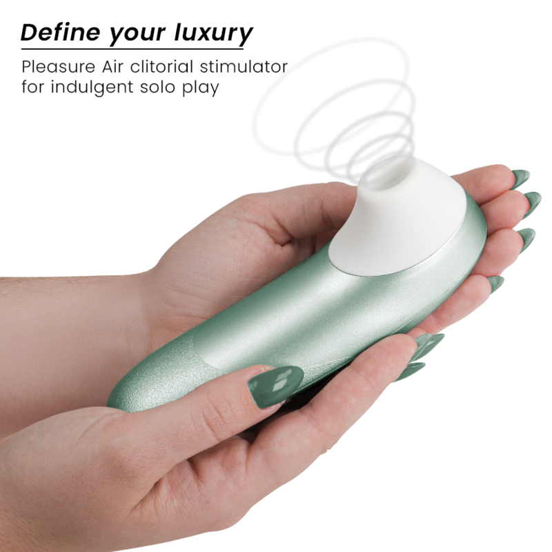 Stimolatore clitorideo pro vibrante verde salvia di Womanizer, immagine 3