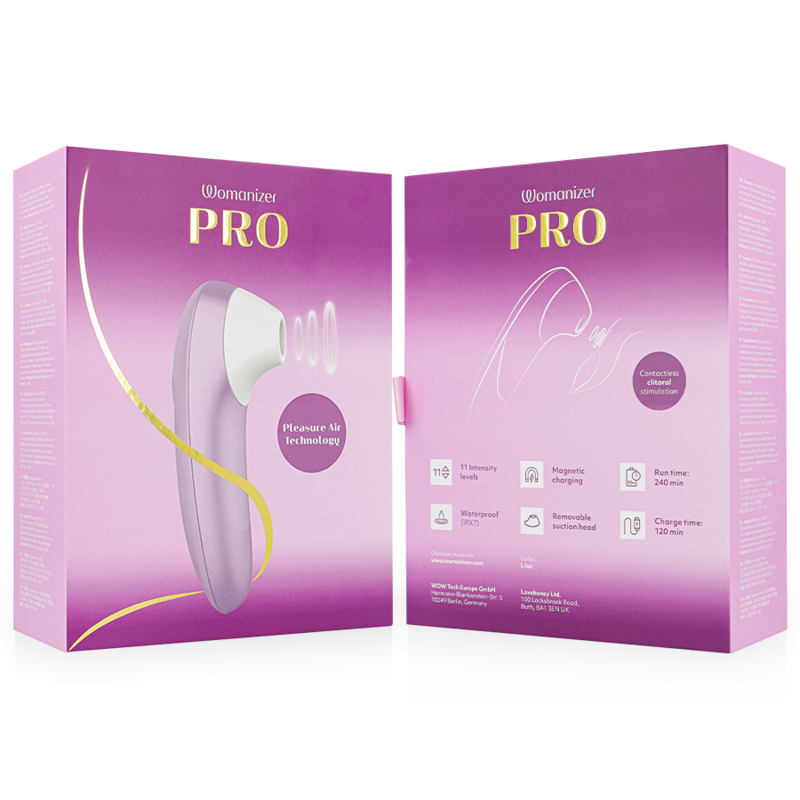 Stimolatore clitorideo pro vibrante lilla di Womanizer, immagine 7