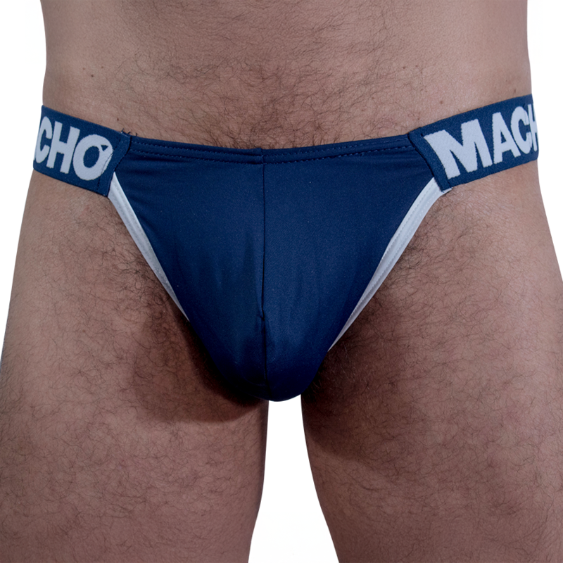 Slip Mch011 laterale blu scuro L di Macho