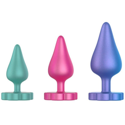 Kit per allenamento anale Luster S/m/l con base a forma di fiore di Romp, immagine 4