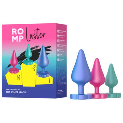 Kit per allenamento anale Luster S/m/l con base a forma di fiore di Romp, immagine 6