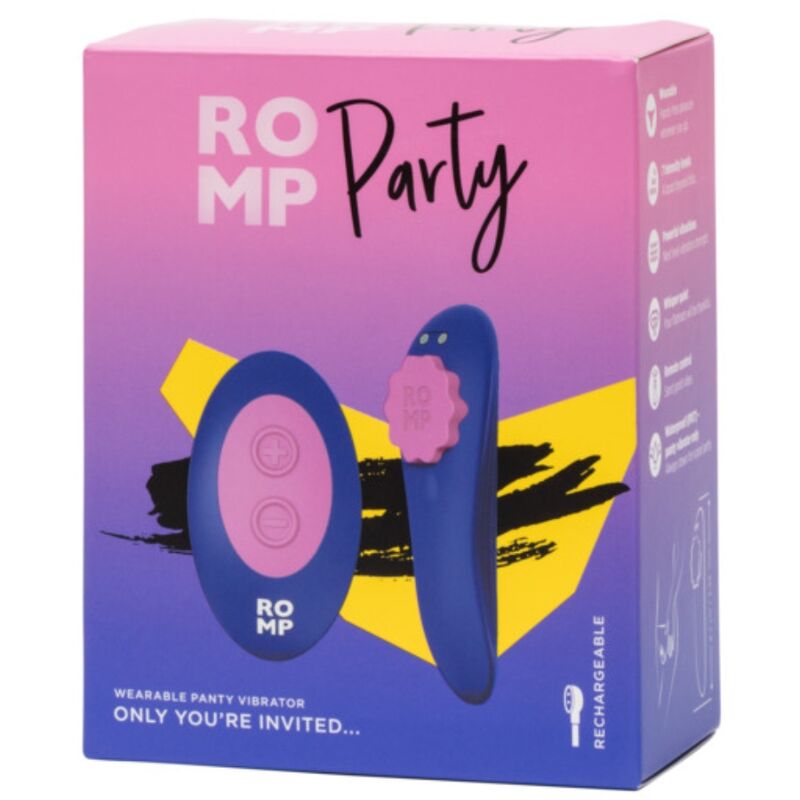 Mutandine in silicone magnetiche vibranti per feste con telecomando di Romp, immagine 9