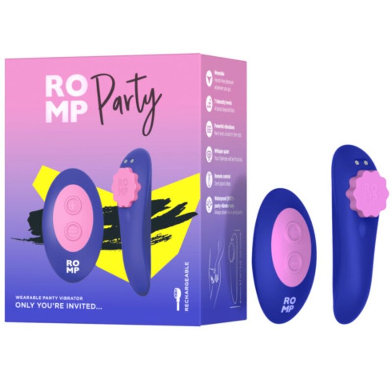 Mutandine in silicone magnetiche vibranti per feste con telecomando di Romp, immagine 8