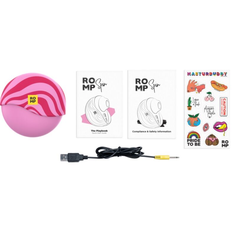 Vibratore Spin clitoral suction Antitude with Rotating Opening and chiusure di Romp, immagine 10