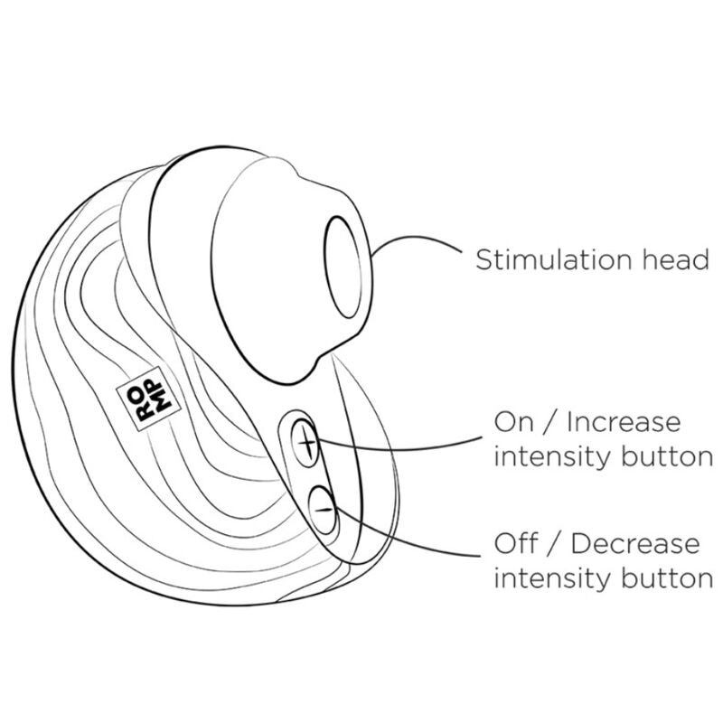 Vibratore Spin clitoral suction Antitude with Rotating Opening and chiusure di Romp, immagine 13