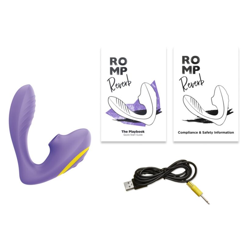 Stimolatore del punto Reverb g e dispositivo di aspirazione clitoridea Reverb viola di Romp, immagine 8
