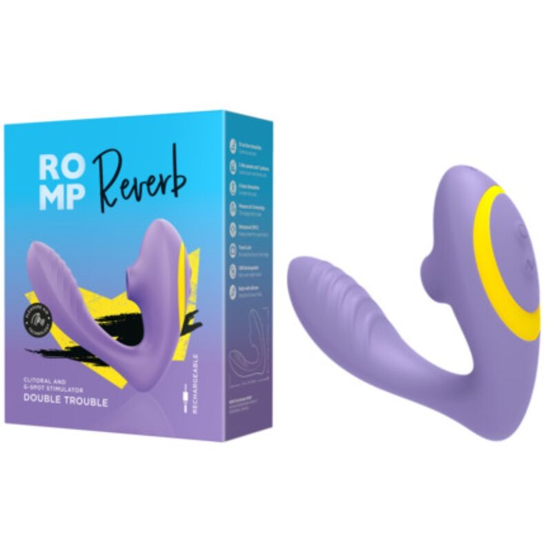 Stimolatore del punto Reverb g e dispositivo di aspirazione clitoridea Reverb viola di Romp, immagine 9