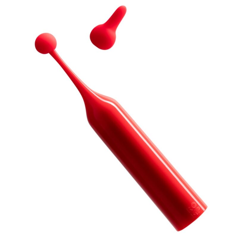 Stimolatore clitorideo Pop ad alta frequenza rosso di Romp