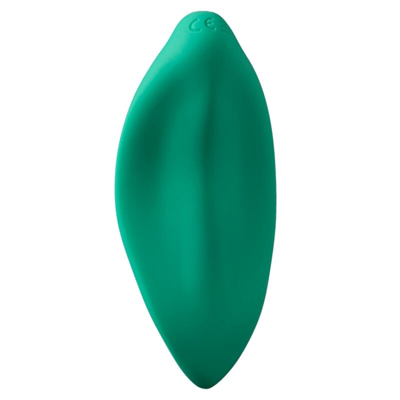 Vibratore a onde stimolatore clitorideo forma ergonomica verde acqua di Romp, immagine 6