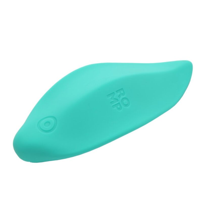 Vibratore a onde stimolatore clitorideo forma ergonomica verde acqua di Romp