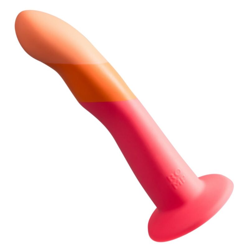 Dildo in silicone con ventosa Dizi Tricolore 18 cm di Romp