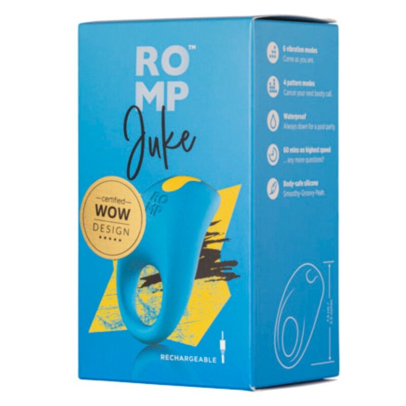 Anello per pene in silicone con vibratore per la Juke stimolazione clitoridea di Romp, immagine 11