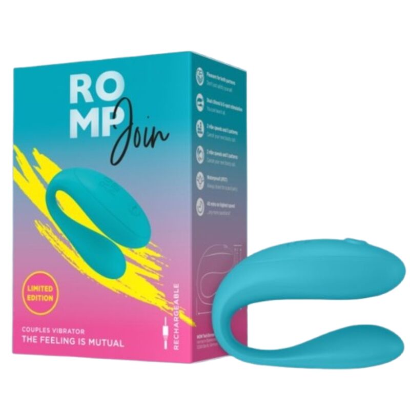 Join unisciti al vibratore per coppie Turchesi di Romp