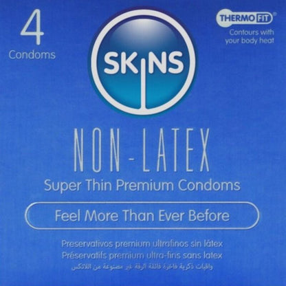 Preservativi senza lattice, confezione da 4 di Skins
