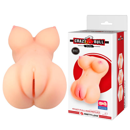 Mette carne per masturbatore realistica di sedere e vagina di Crazy Bull