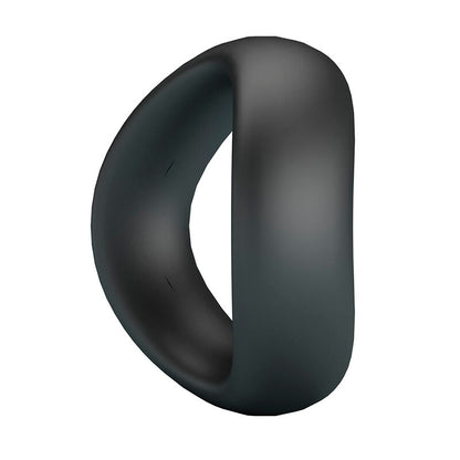 Anello per pene Valen ergonomico in silicone nero di Crazy Bull, immagine 4