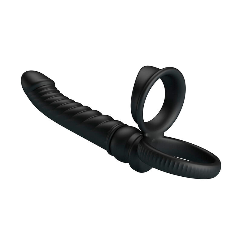 Vibratore anale Merritt con anello e vibrazione nero di Pretty Love, immagine 7