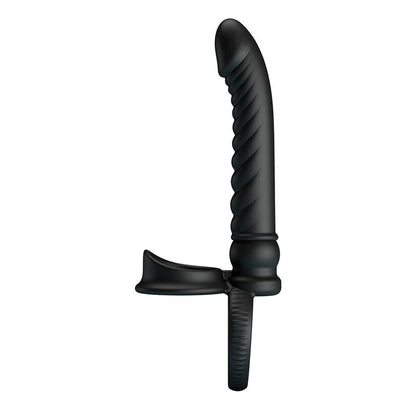 Vibratore anale Merritt con anello e vibrazione nero di Pretty Love, immagine 5