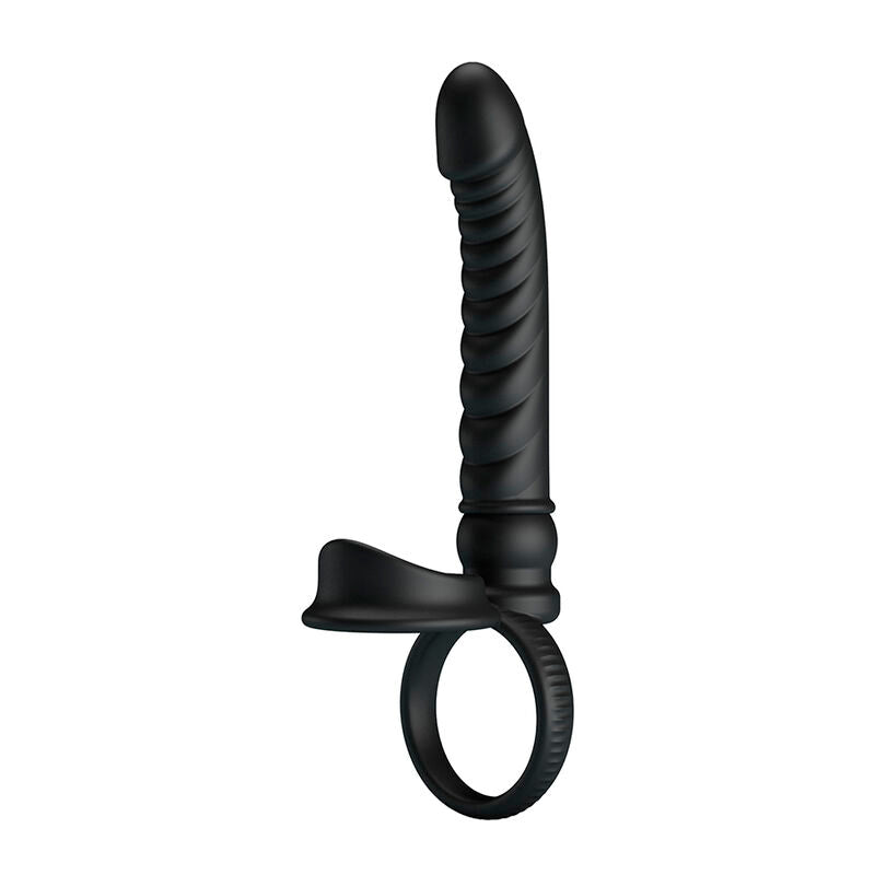 Vibratore anale Merritt con anello e vibrazione nero di Pretty Love, immagine 3