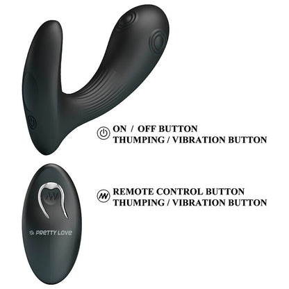 Vibratore prostatico Mirabelle con telecomando di Pretty Love, immagine 7