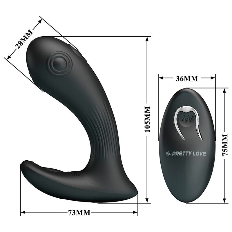 Vibratore prostatico Mirabelle con telecomando di Pretty Love, immagine 6