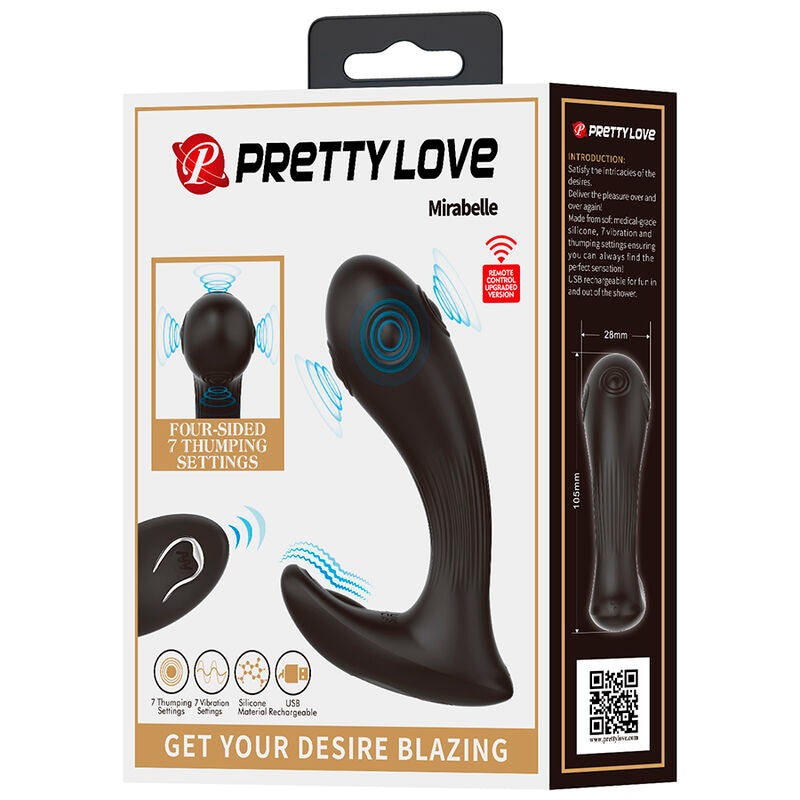 Vibratore prostatico Mirabelle con telecomando di Pretty Love, immagine 9