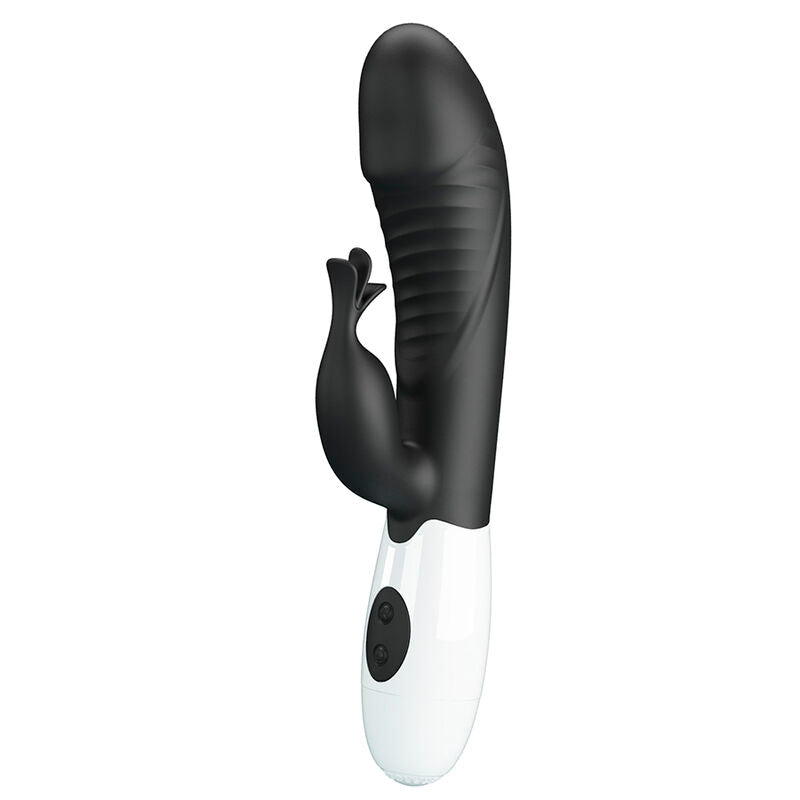 Vibratore a coniglio Rasmussen 30 funzioni nero di Pretty Love