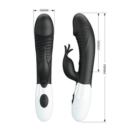 Vibratore a coniglio Rasmussen 30 funzioni nero di Pretty Love, immagine 8