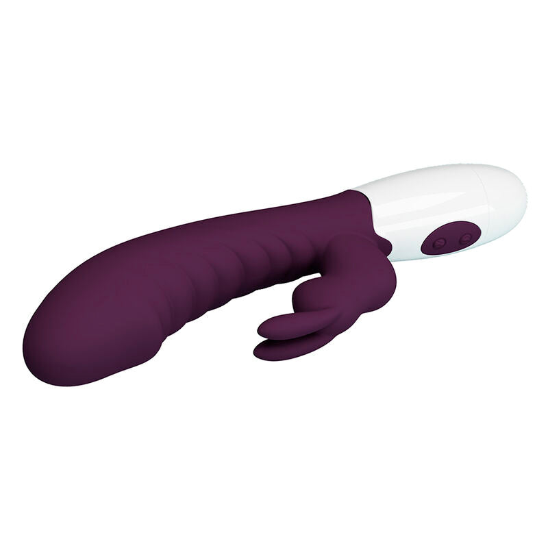 Vibratore a coniglio naughty bunny a 30 funzioni, viola di Pretty Love, immagine 4