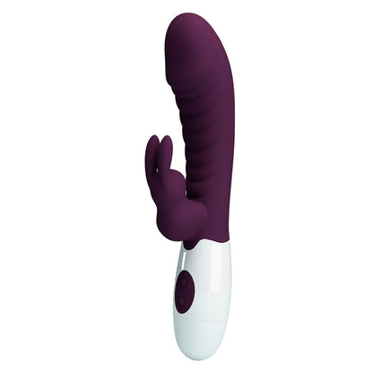 Vibratore a coniglio naughty bunny a 30 funzioni, viola di Pretty Love, immagine 7