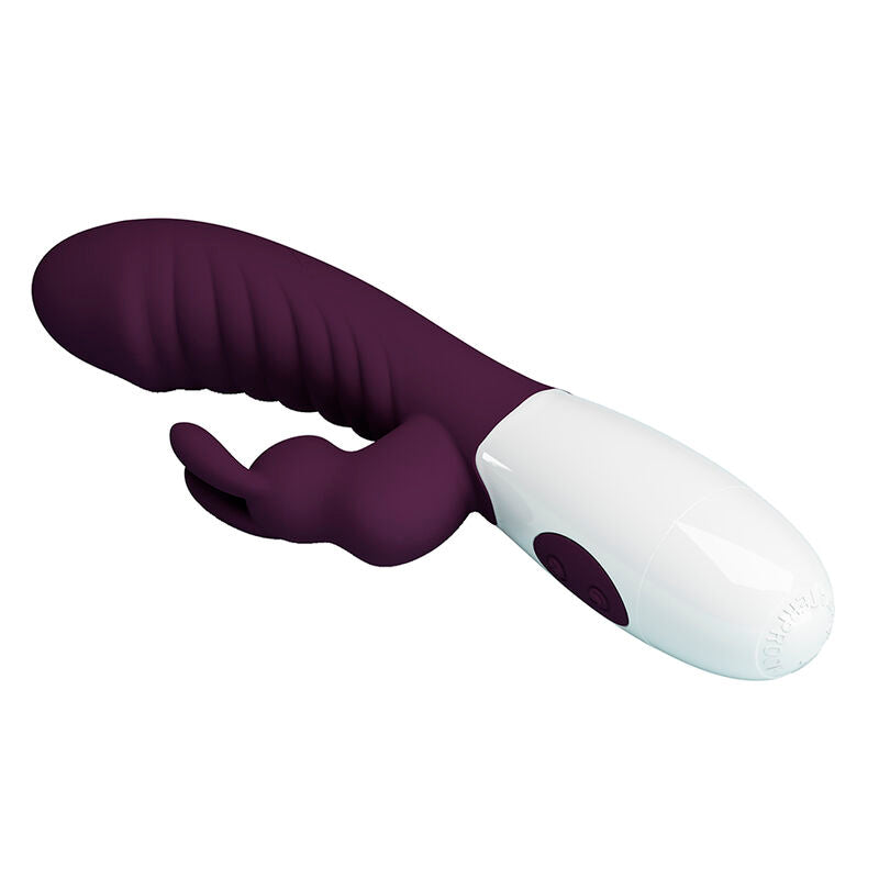 Vibratore a coniglio naughty bunny a 30 funzioni, viola di Pretty Love, immagine 6