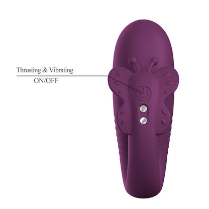 Vibratore a uovo Klay con spinta, controllo tramite APP, viola di Pretty Love, immagine 6