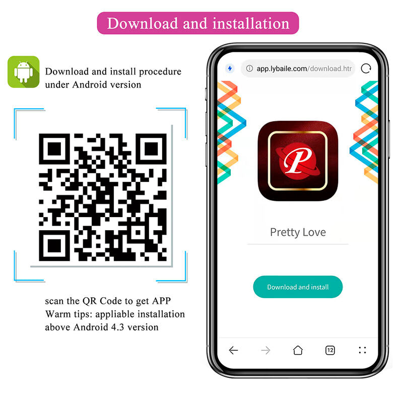 Vibratore a uovo Klay con spinta, controllo tramite APP, viola di Pretty Love, immagine 7