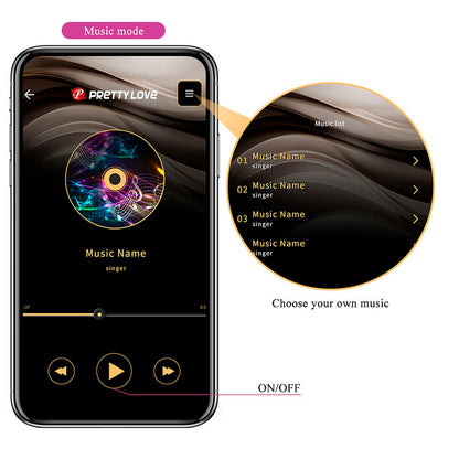 Vibratore a uovo Klay con spinta, controllo tramite APP, viola di Pretty Love, immagine 14