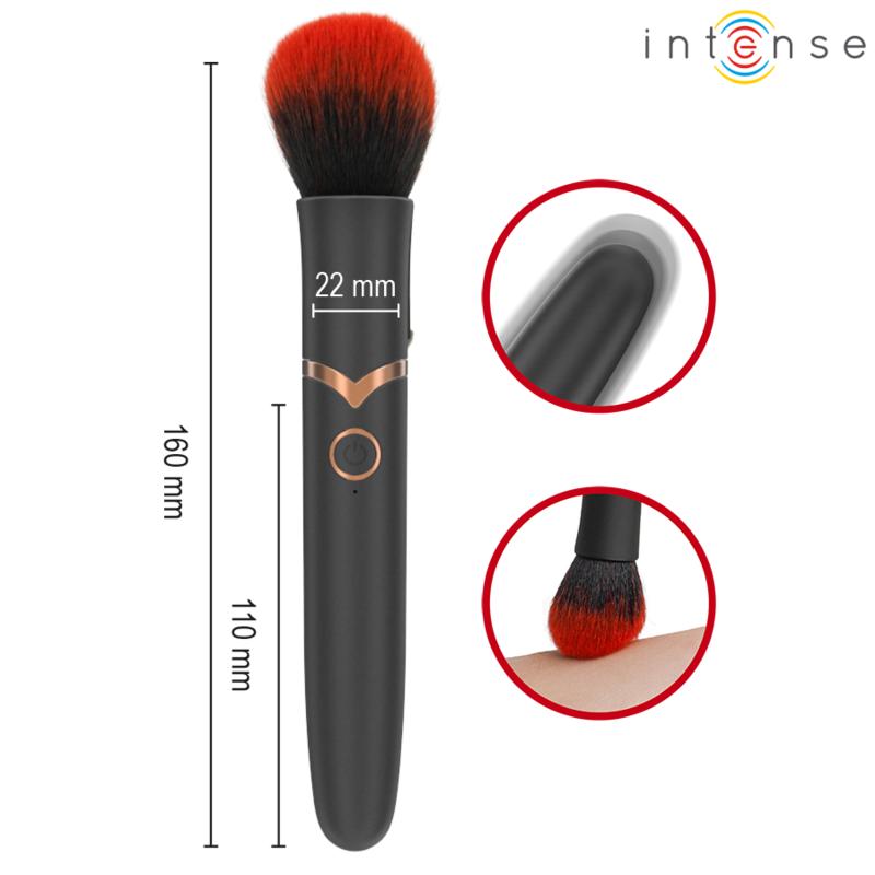 Vibratore spazzola Emilia 10 vibrazioni 16 cm di Intense, immagine 4