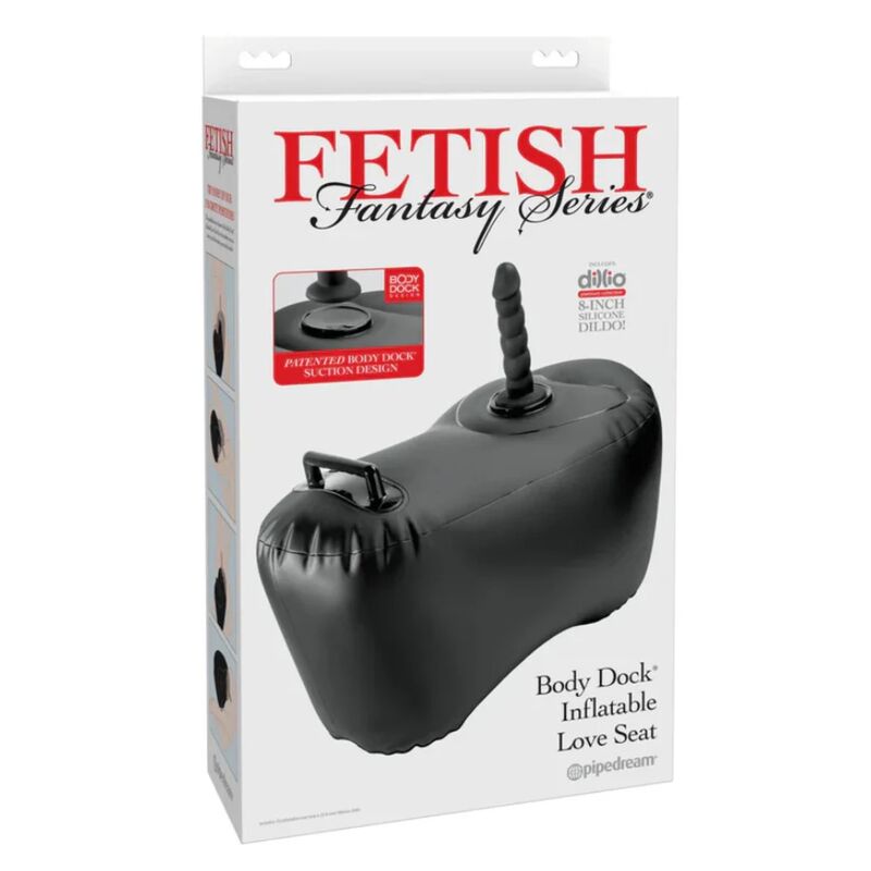 Body dock Seggiolino gonfiabile con dildo 69,2 cm nero di Fetish Fantasy Series, immagine 7