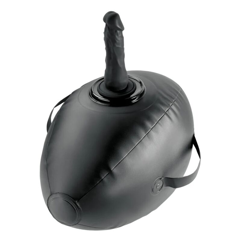 Body dock sfera Dell'amore gonfiabile con dildo nero 41,9 cm di Fetish Fantasy Series, immagine 2