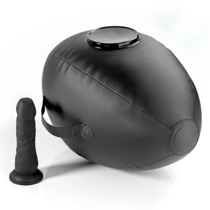 Body dock sfera Dell'amore gonfiabile con dildo nero 41,9 cm di Fetish Fantasy Series, immagine 3