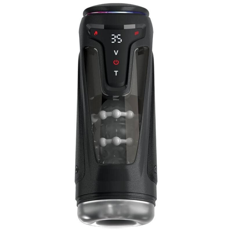 Masturbatore Moto-bator pro automatico vibrante e riscaldante con protezione, 26,5 cm di PDX Elite, immagine 3