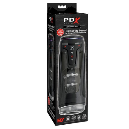 Masturbatore Moto-bator pro automatico vibrante e riscaldante con protezione, 26,5 cm di PDX Elite